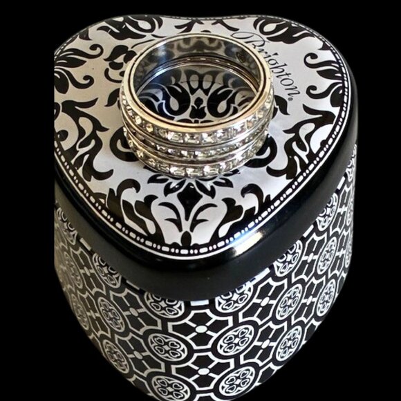 Set of Three Crystal Brighton Stacking Rings - Picture 6 of 9